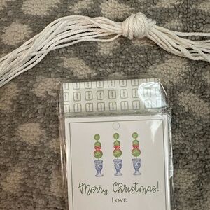 Christmas Gift Tags with Green and Red Design